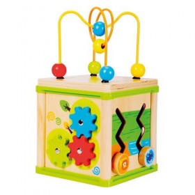 Jucarie dexteritate - Cub educational 5 în 1 - Bino